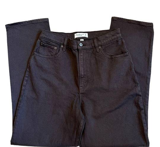 Abercrombie & Fitch  Sz 29 Ultra High Rise 90s Straight Curve Jeans Dark Brown