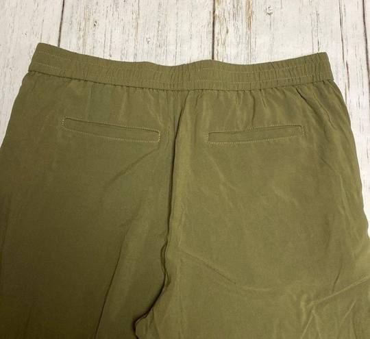 Madewell Track Trousers Pull On Joggers in Olive Green Size Medium