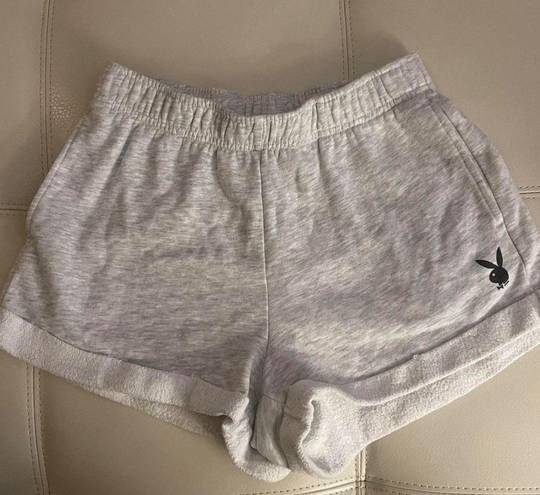 PacSun grey  play boy bunny sweat shorts