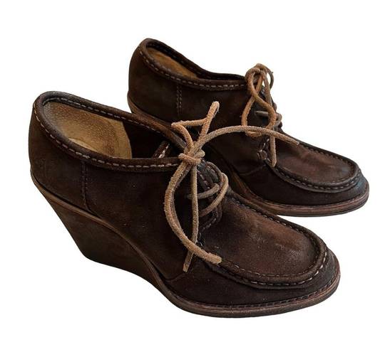 Frye  Caroline Lace-up Wedge