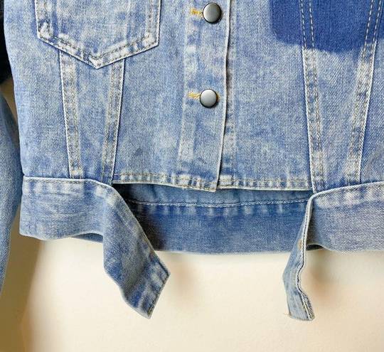 Vintage Blue J.ING  Light Weight Crop Denim Jacket