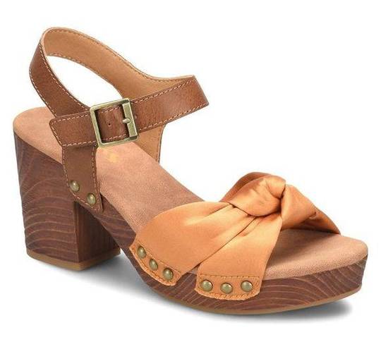 Kork-Ease NIB  KORKS BY  Natalia Knot Sandal  Yellow Satin