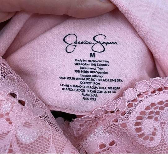 Jessica Simpson  Lace Bandeau Bra Pink M