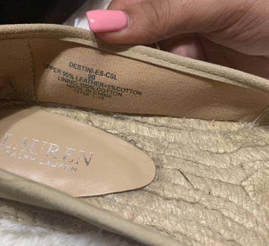 Ralph Lauren beige comfy Espadrilles