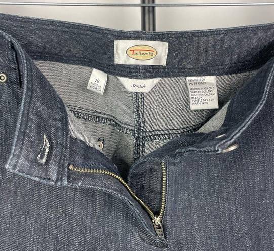 Talbots Vintage  Black Dark Wash Denim Straight Leg Jeans