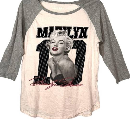 Marilyn Monroe  Star Raglan 3/4 Official T-Shirt Size Medium