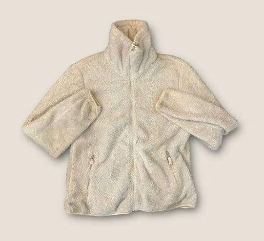 Weatherproof  Sherpa Fleece Full Zip Jacket Bone Medium