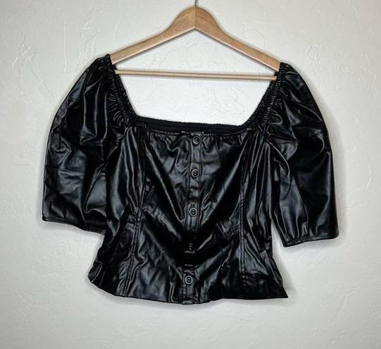 Lost + Wander NWT  Black Onyx Square Neck Top