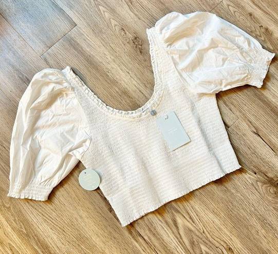 Hill House  The Aiko Nap Top in White Size XXL NWT