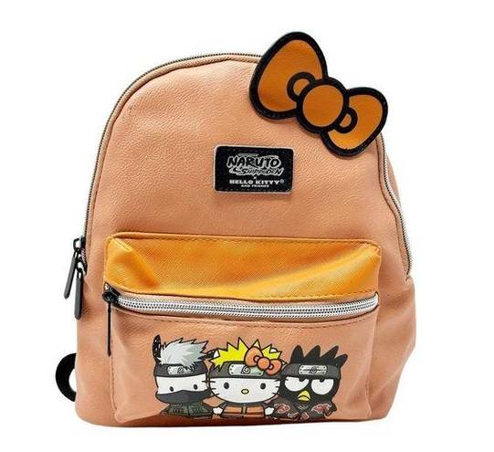 Sanrio  Hello Kitty X Naruto Shippuden Vegan Leather Mini Backpack With Bow