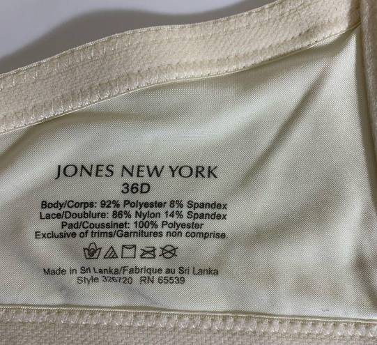 Jones New York  Cream Lace Underwire Bra -36D