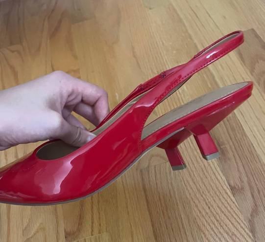 EXPRESS Red Kitten Heels