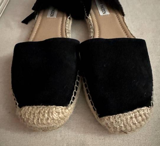 Steve Madden  Black Rosette Espadrilles - 8M