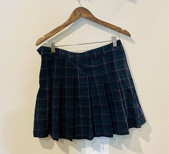 American Eagle  Plaid Pleated Mini Skirt