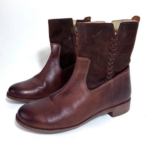 Olukai  Kaupili Short Women's 6.5 Brown Leather Boots