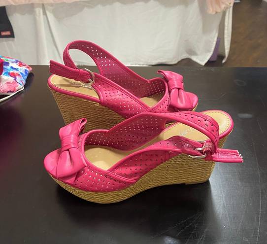 Apt. 9 Pink Wedges 