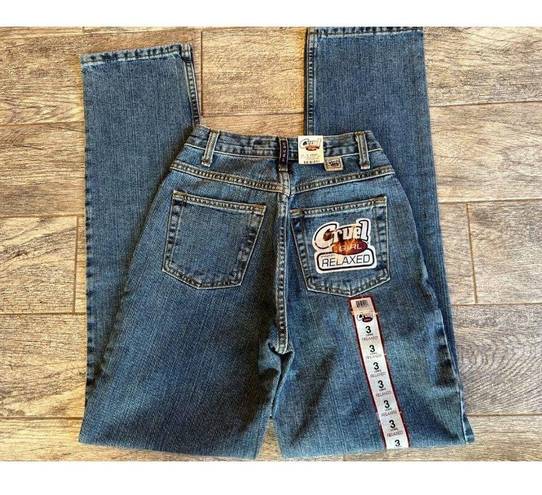 Cruel Girl NWT  Denim Jeans 3 Long 3L High Rise Mom Jean Vintage Relaxed