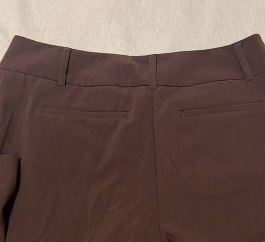 Krass&co NWOT NY& sz 12 average brown stretchy zip front pants