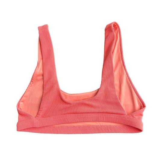 Beach Riot NEW  Peyton Bikini Top Peachberry Size Large