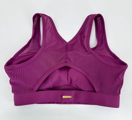 Harper Cleo  Womens Small Sports Bra Glow Bralet Violet Purple Padded Mesh