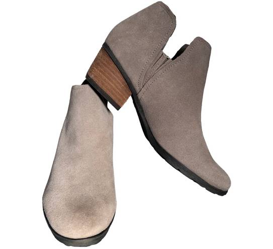 Blondo Waterproof Tan Suede Ankle Booties