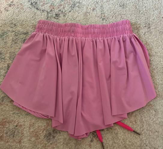 flowy shorts Pink Size XS