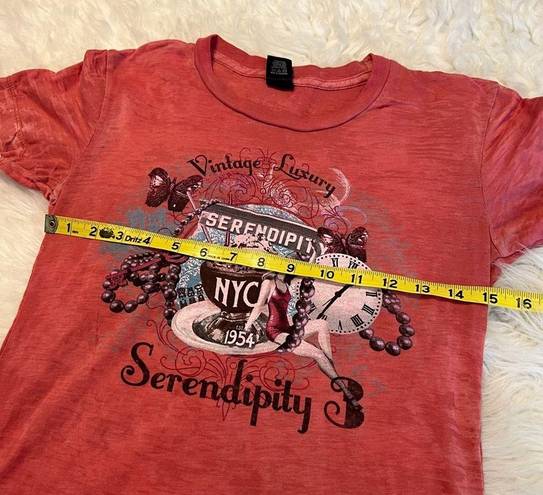 Serendipity  Burnout Short Sleeve T Shirt Size Medium but may fit like a small