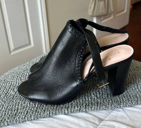 Kate Spade black Leather Heals