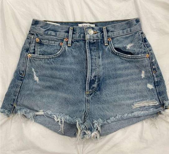 AGOLDE Jaden High Rise Cut Off Shorts in Swapmeet Size 25