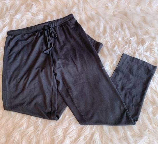 Natori Women’s  Ribbed Super Soft Pajama Pant in Dark Gray Size Small