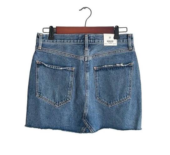 AGOLDE Quinn Denim Skirt in Ransom