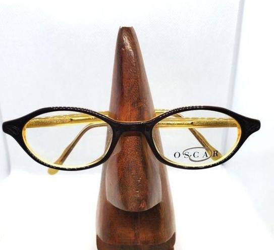 Oscar de la Renta NWOT  Valencia Brown & Yellow Prescription Glasses Frames