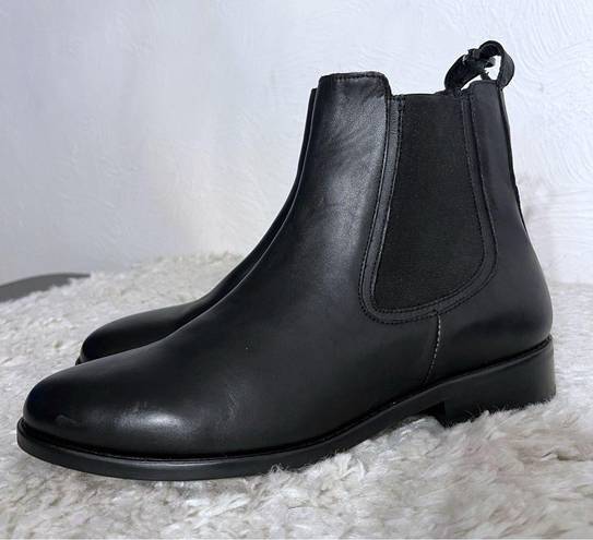 Krass&co NWOB Thursday Boot  Black Leather Womens Handcrafted Casual Duchess Boot Sz 10