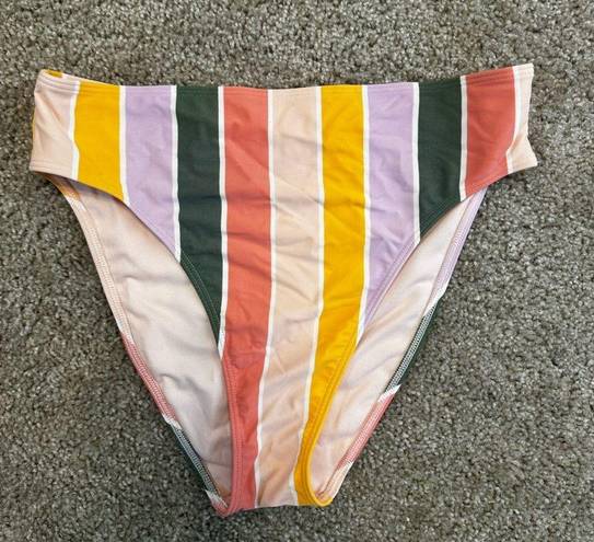 Hollister  High Rise Cheeky Rainbow Bikini Bottom