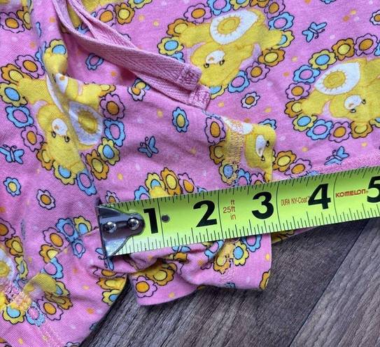 Lounge Care Bears Pajama  Shorts Juniors 1XL Pink Yellow