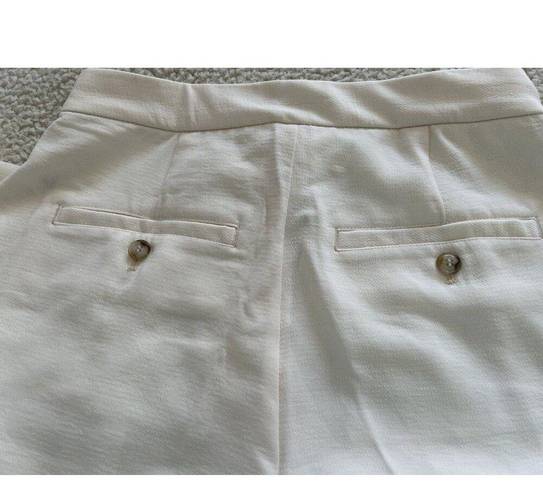 Madewell  The Rosedale High-Rise Straight Crepe Pant Cream Size 2