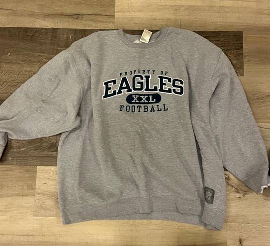 Eagles Crewneck Gray Size 2X