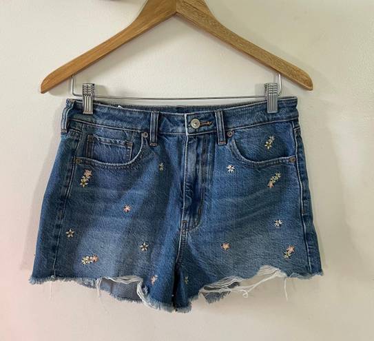 American Eagle Outfitters Blue Flower Shorts