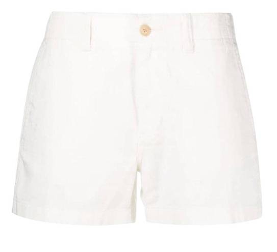 Polo  Ralph Lauren White Slim-Cut Chino Cotton Shorts Size 4 NWT $189