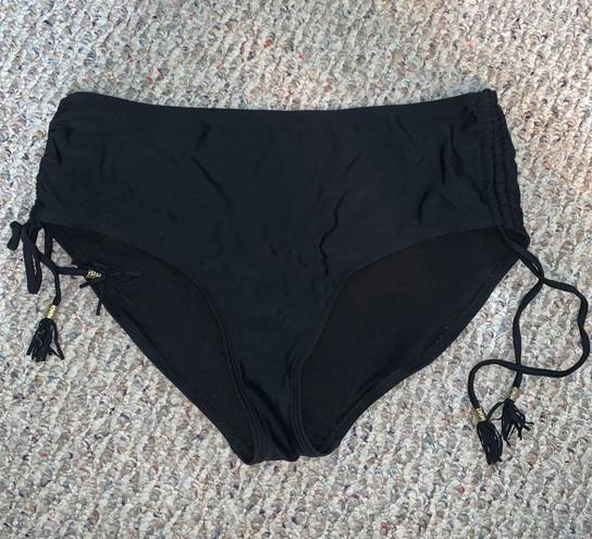 Catalina Black High waisted Swimsuit Bottoms