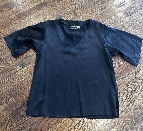 Carole Little  - Womens Black 100%Silk‎ Top 14 - Silk Pristine Condition A004