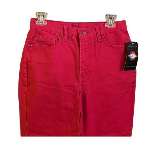 Newport News  Womens Jeans Skinny Mid Rise Red Size 10