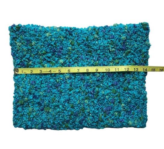 infinity Bulky Handmade knit  Scarf or Dickey in Turquoise, Green & Blue