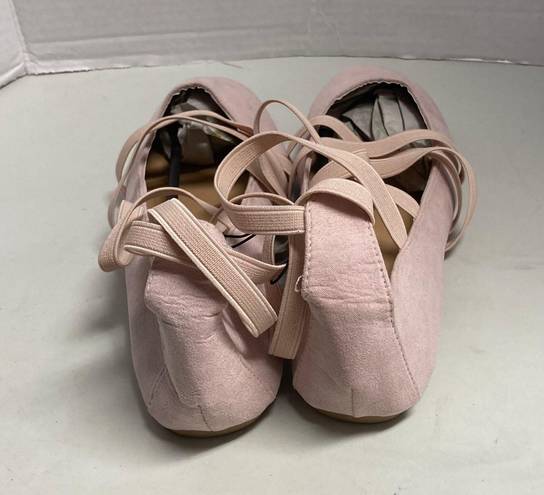 Twisted Sara129 Ballet Style Flats Pull-On Size 8 Light Pink New Without Tags