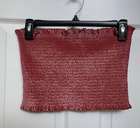 Hollister Pink Velvet tube top