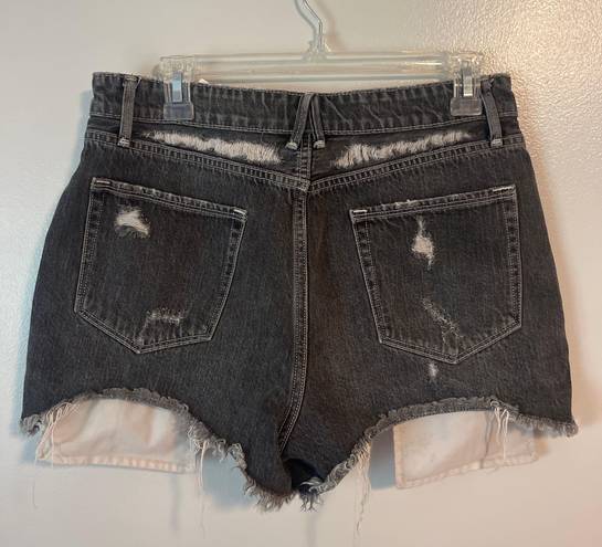 Good American Black High Waist Shorts