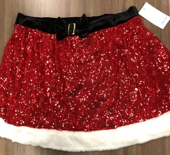 ma*rs - . Clause Santa Red sequin skirt - XXL - Brand new w/tags!