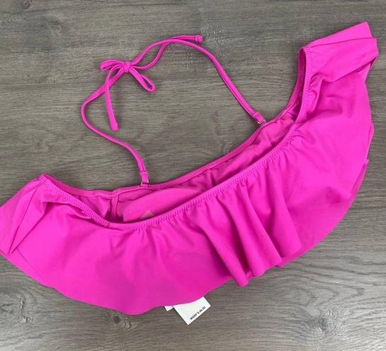 Raisin's  Hot Pink Ruffle Bikini Top Sz.S NWT