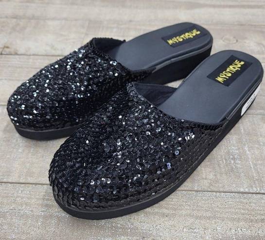 Mystique Boutique Mystique black sequins slip on  size 6