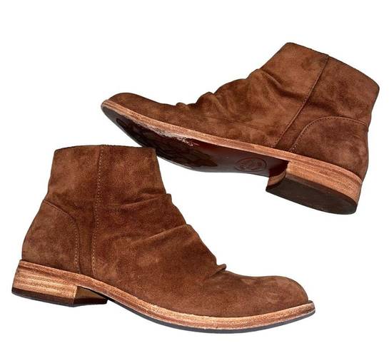 Kork-Ease  Siena Brown Leather Giba Slouchy Ankle Boots Booties